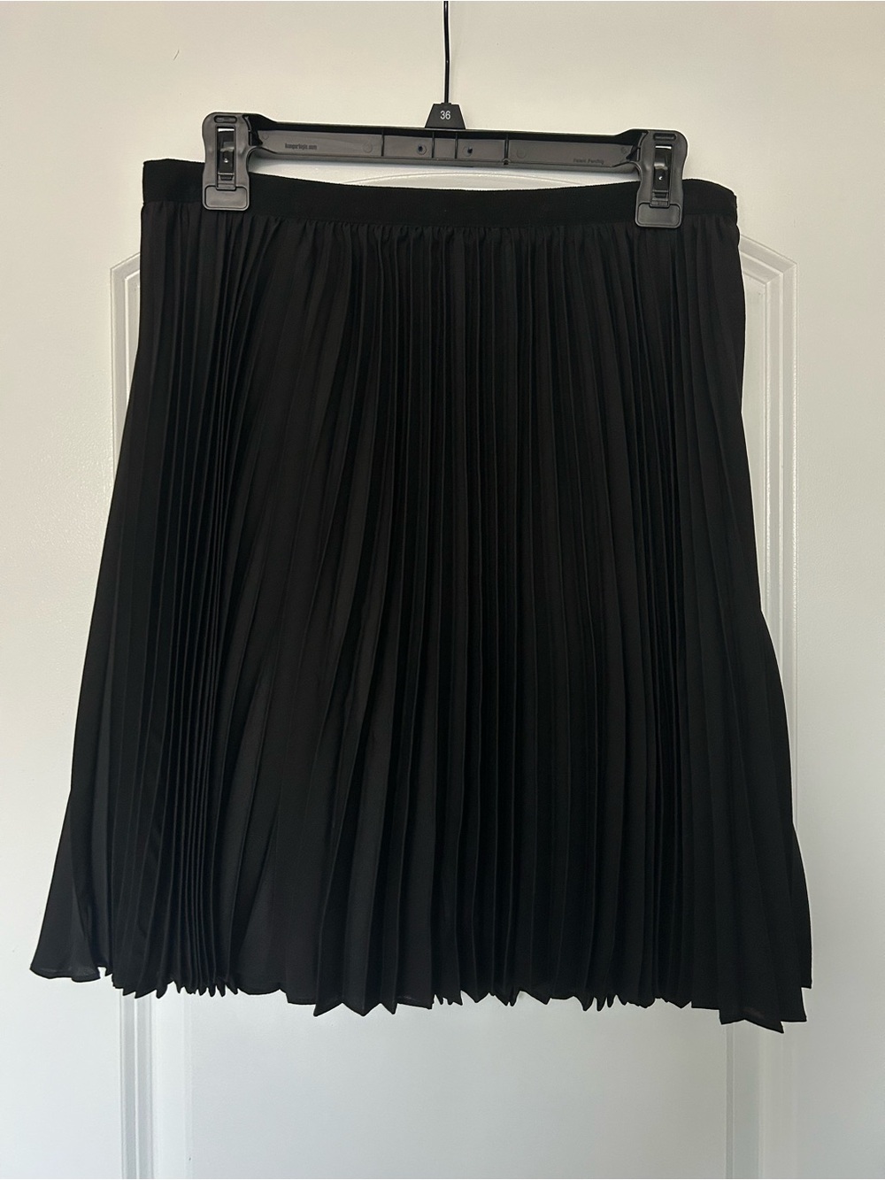 Jason Wu Black Pleated A-Line Skirt (8)